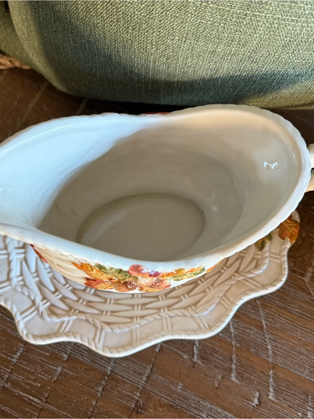 Vintage Bella Casa By Ganz Harvest Table Set Gravy Boat Creamer Sugar Bowl - Picture 2 of 5